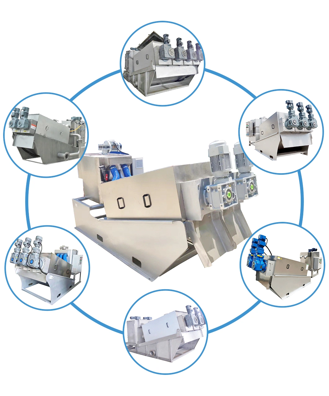 Stainless Steel Combined Treatment Environmental Protection Engineering Supporting Solid-Liquid Separation Equipment