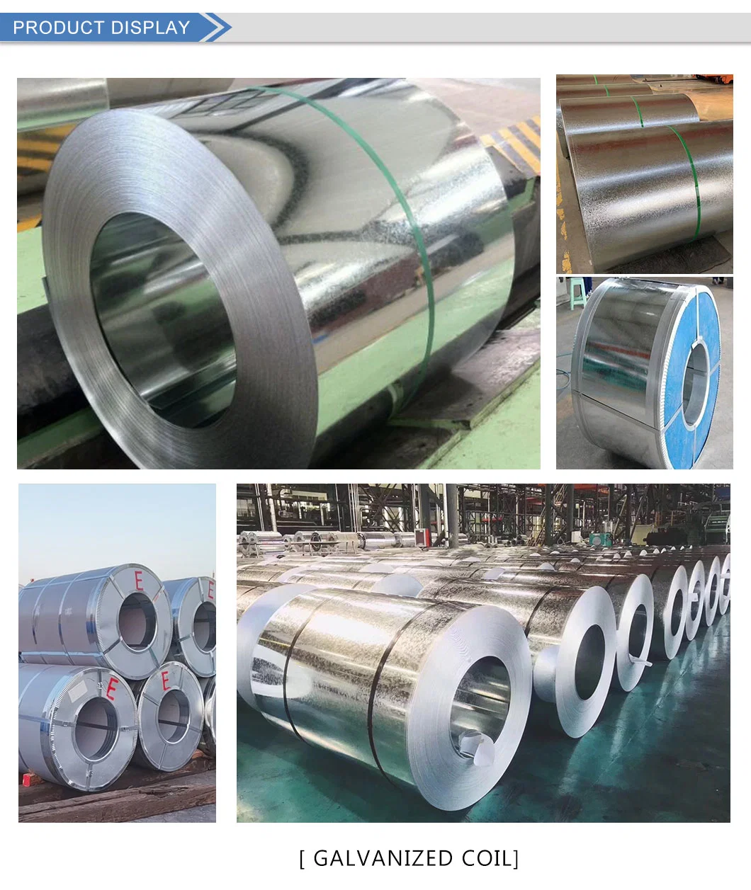 Hot Rolled Cold Rolled Dx51d Z100 Galvanized Coil Gi 0.4mm Steel Cutting Coils Mill Finish