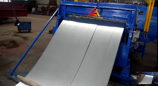 Automatic Color Steel Coil Simple Re-Coiling Line Pre-Leveling Slitting Shearing Cutting Cut to Length Line Machine